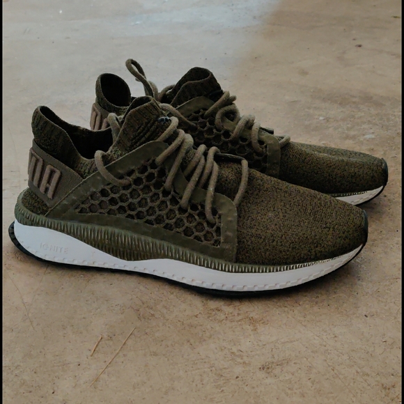 puma tsugi netfit olive